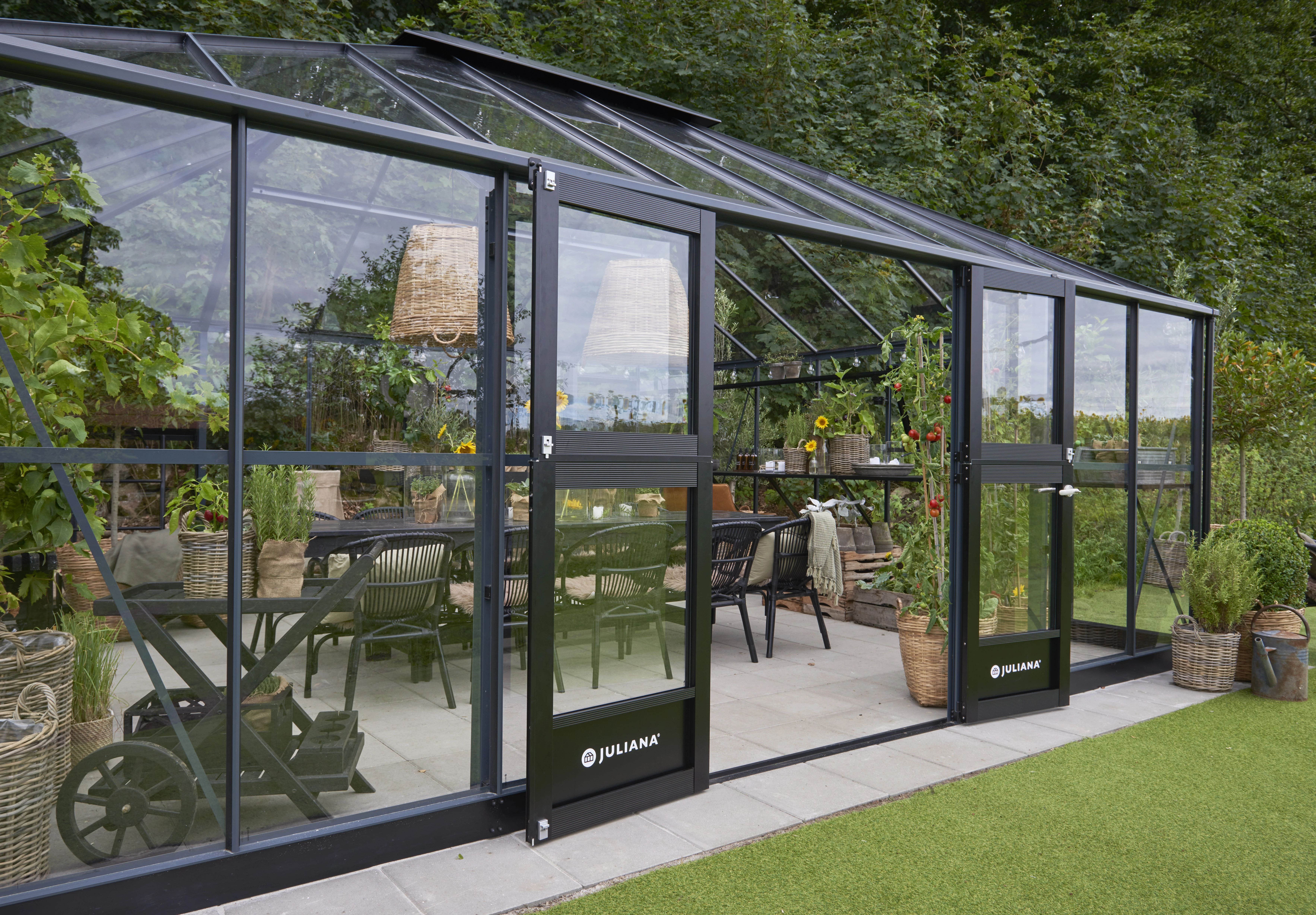 Royal Well Tuinkamer Grand Oase 25,6 m2 Antraciet - Afbeelding 9